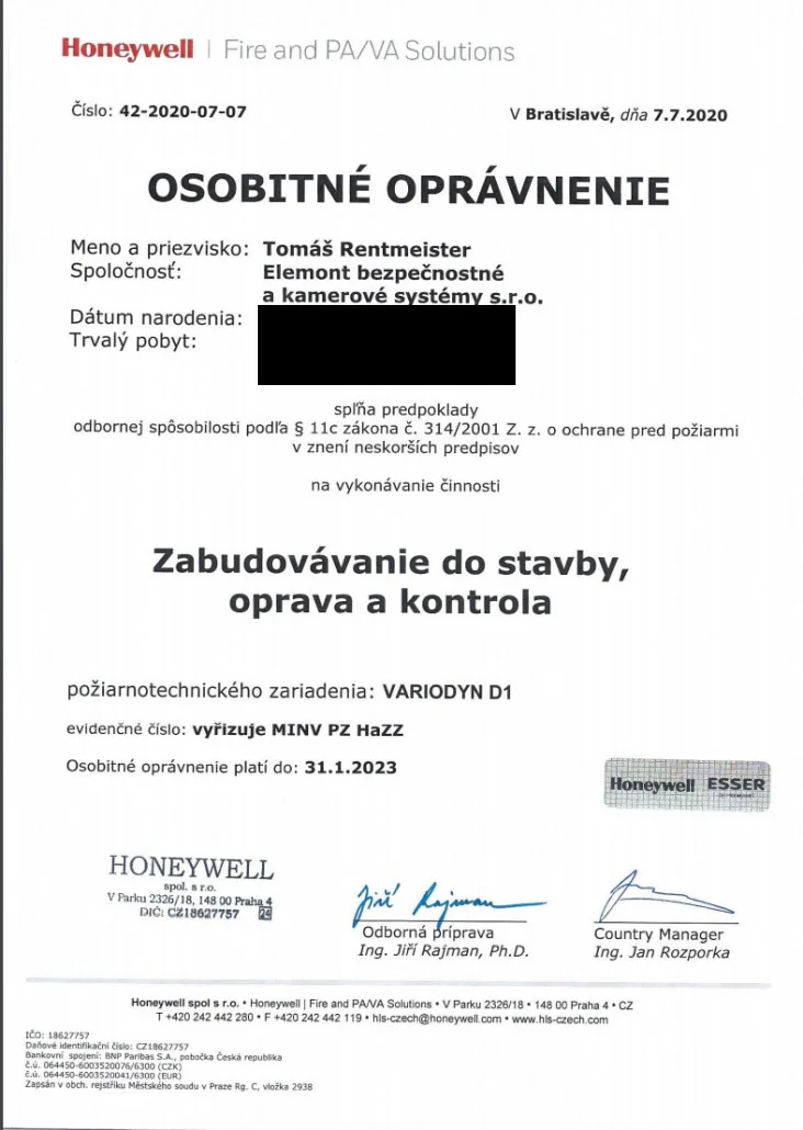Oprávnenie č. 69