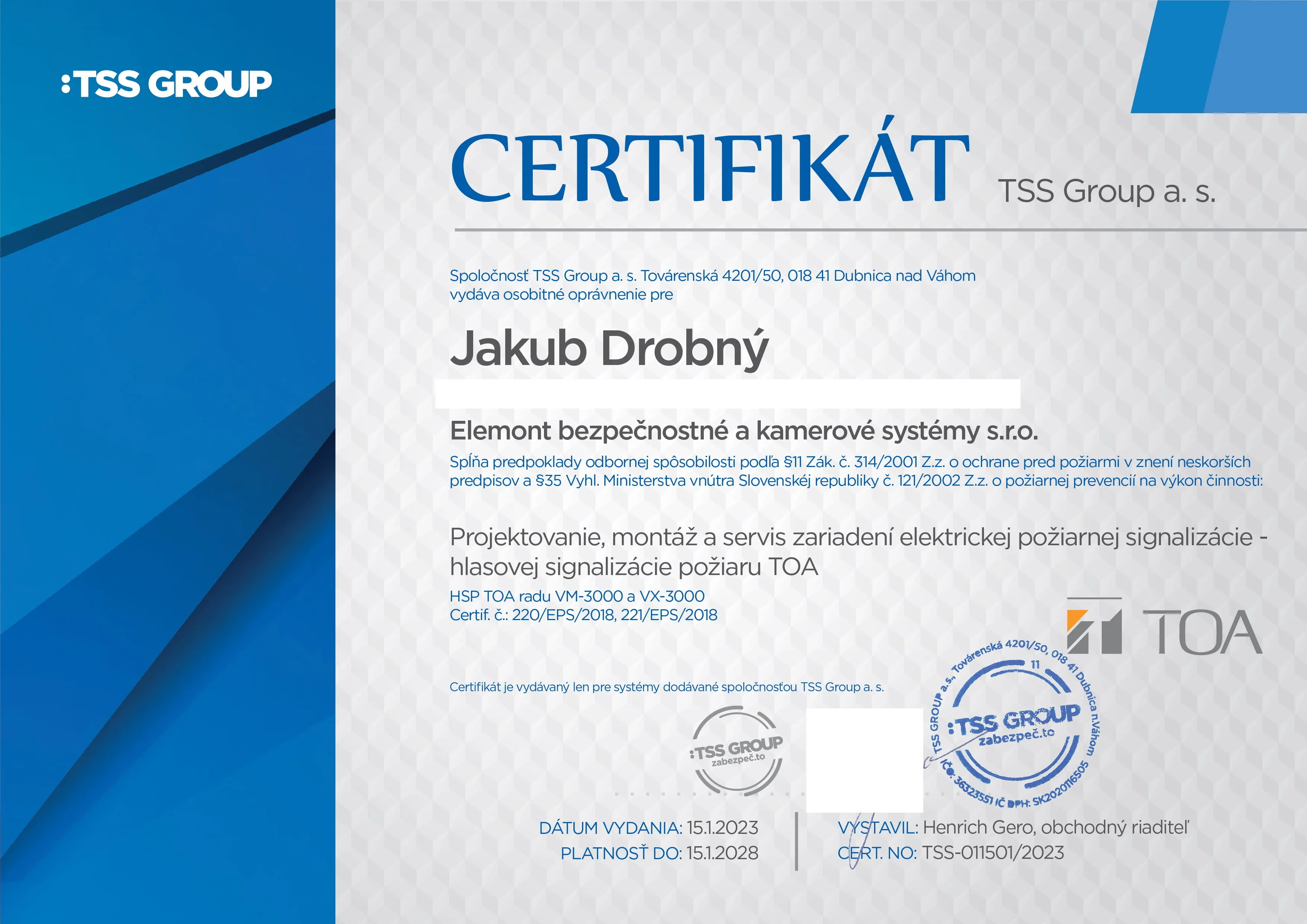 TOA - Jakub Drobný