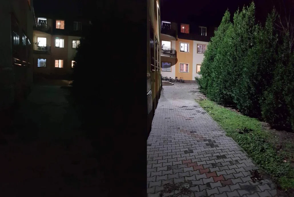 Objekt pred a po osvetlení LED svietidlami — Malacky
